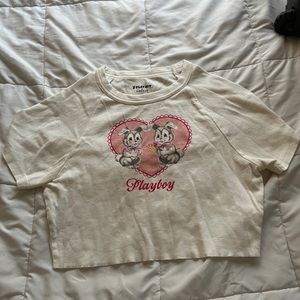 Playboy PACSUN limited edition valentine’s day bunny baby tee